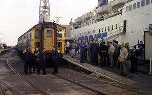 Weymouth Quay railway station en 1986.