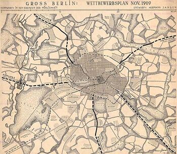 Plan de Hermann Jansen para el Gran Berlín