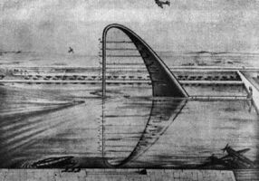 Arco radiofaro gigante para G. Marconi, para la exposición E-42 de Roma (1940)
