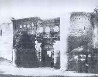 Porta Salaria justo antes de su demolición en 1871.