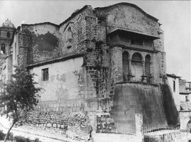 Coricancha antes del terremoto de 1950 que azotó al Cusco
