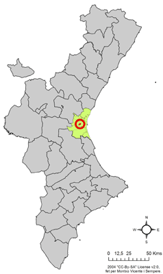Archivo:Localització de Xirivella respecte del País Valencià.png
