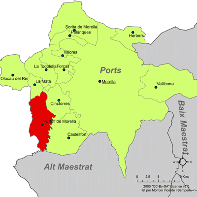 Archivo:Localització del Portell de Morella respecte dels Ports.png