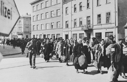 Gueto de Cracovia en 1943, durante el periodo de ocupación Nazi.