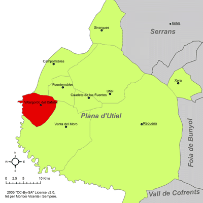 Archivo:Localització de Villargordo del Cabriol respecte de la Plana d'Utiel.png