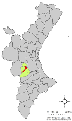 Archivo:Localització de Quesa respecte del País Valencià.png