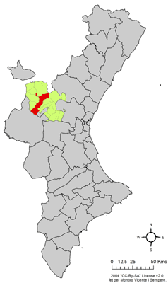 Archivo:Localització de Xelva respecte del País Valencià.png