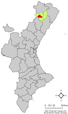 Archivo:Localització de Benassal respecte del País Valencià.png