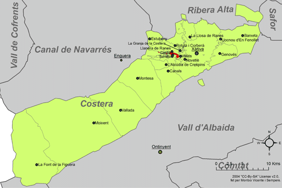 Archivo:Localització de Torrella respecte a la Costera.png