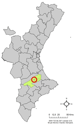Archivo:Localització de Bufali respecte del País Valencià.png