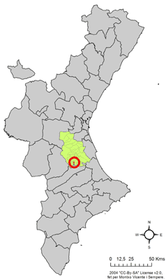 Archivo:Localització de Beneixida respecte del País Valencià.png
