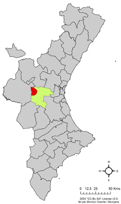 Archivo:Localització de Setaigües respecte del País Valencià.png