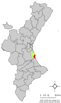 Archivo:Localització de Cullera respecte del País Valencià.png