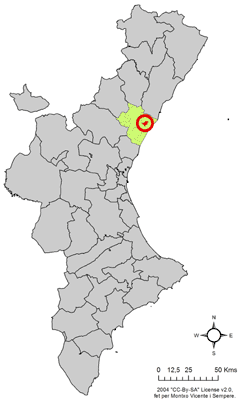 Localització de les Alqueries de la Plana respecte del País Valencià.png