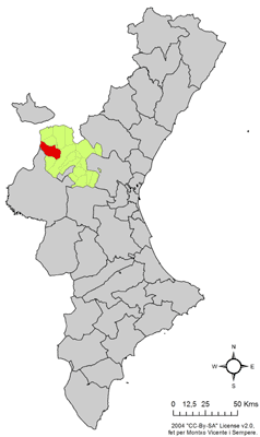 Archivo:Localització de Toixa respecte del País Valencià.png