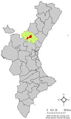 Archivo:Localització de Xèrica respecte del País Valencià.png