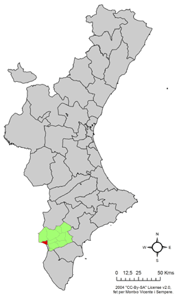 Localització de l'Alguenya respecte el País Valencià.png