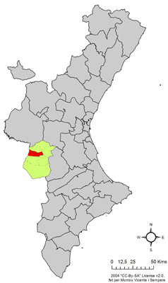 Archivo:Localització de Xalans respecte del País Valencià.png