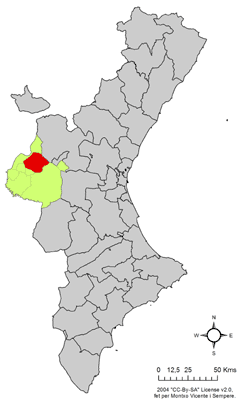 Archivo:Localització d'Utiel respecte del País Valencià.png