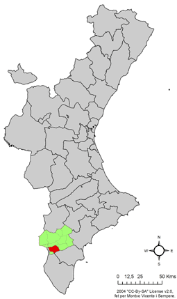 Localització de Fondó de les Neus respecte el País Valencià.png