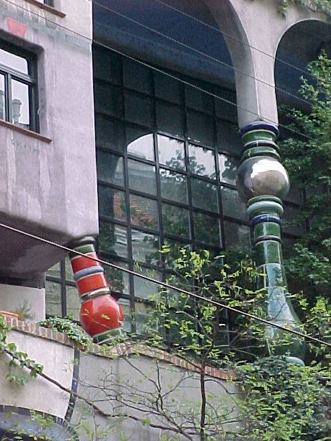 Hundertwasserhaus Viena, Detalle