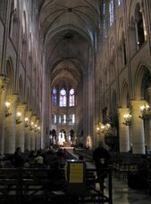 El interior de la catedral.