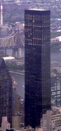 Trump World Tower, vista desde el Empire State Building en Manhattan.