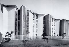 Conjunto residencial Mangiagalli, Milán (1950-1952) junto con Ignazio Gardella.