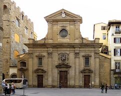 Fachada de la Basílica de Santa Trinidad, Florencia (1592-1594)