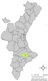 localización respecto a la Comunidad Valenciana