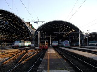 Vista de la estación Milano Centrale
