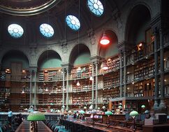 Sala de lectura de la Biblioteca Nacional de Francia, Rue Richelieu, París (1862-1868)