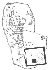 Plano de las ruinas de Naucratis.