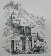 Los muros de Antioquía subiendo por el Monte Silpius durante las cruzadas.