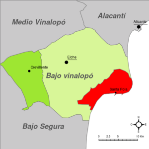 Santa Pola-Mapa del Bajo Vinalopó.svg
