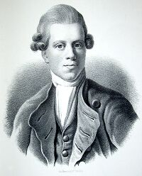 Nikolai Abraham Abildgaard en un grabado de Jens Juel