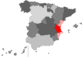 Localización de la provincia de Valencia en España y en la Comunidad Valenciana
