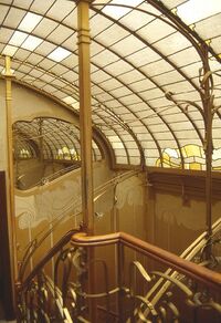 Escaleras del interior de la Casa Horta, uno de los ejemplos más refinados de la arquitectura modernista