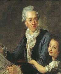 Retrato de Claude Nicolas Ledoux, con su hija, Adélaïde Constance, hacia 1782 - Musée Carnavalet