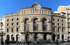 Fachada del Teatro Principal, Barcelona (1845)