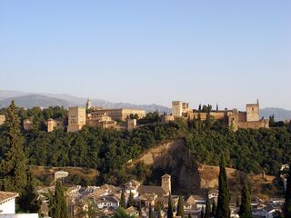 Vista a la Alhambra desde el Albaicín