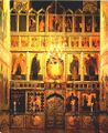 Fila de Deesis De cinco paneles, Iconostasis en la Catedral de la Anunciación en el Kremlin de Moscú por Theophanes el griego, 1405 - primer Iconostasis de cinco filas