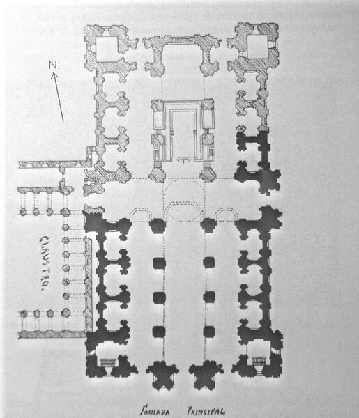 Archivo:Planta ideal Catedral Valladolid (España).JPG