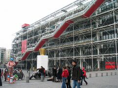 Centro Pompidou, París (1971–1977), con Renzo Piano