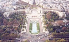 Vista aérea del Palais de Chaillot
