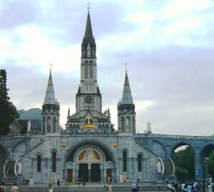 Cathedral in Lourdes Summer.jpg