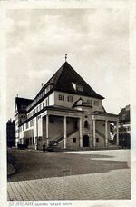 Gustav-Siegle-Haus (actualmente la Filarmónica) en Stuttgart, 1905 (construida entre 1910 y 1912)