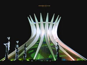 La Catedral de Brasilia, de Oscar Niemeyer