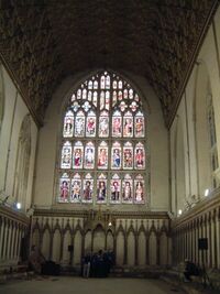 Sala capitular de la catedral de Canterbury.