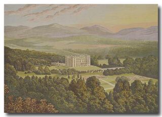 El Castillo de Drumlanrig en 1880.